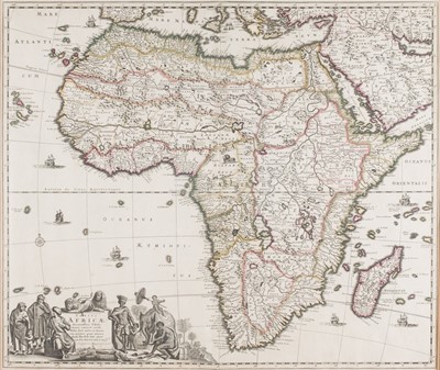 Lot 415 - Africa. De Wit (Frederick), Totius Africae Accuratissima Tabula..., Amsterdam, circa 1680