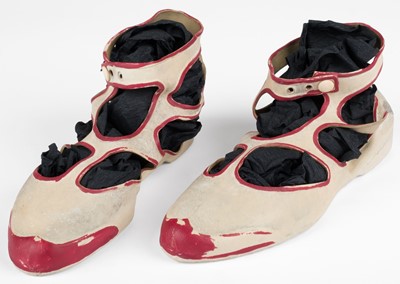 Lot 270 - Clothing. A rare pair of Phillips' Silver Wing bathing shoes, England, early 1920s