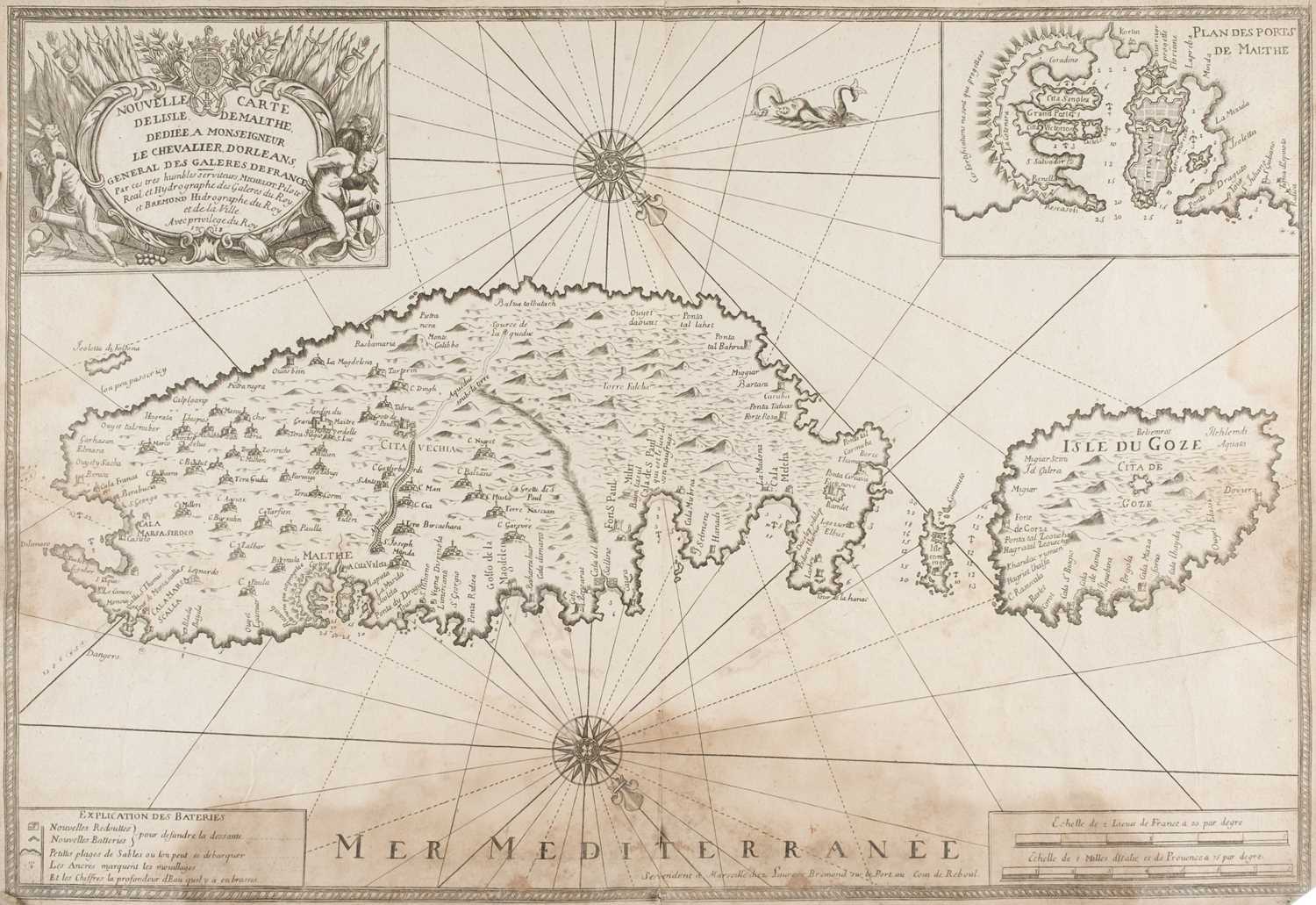 Lot 24 - Michelot (Henri & Laurent Bremond). Untitled Sea-Atlas of the Mediterranean, circa 1728