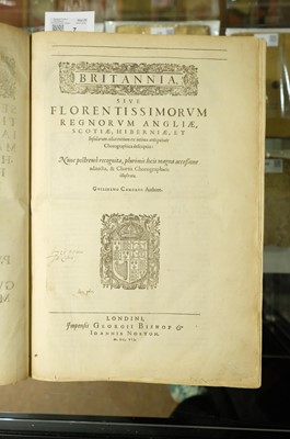Lot 7 - Camden (William). Britannia sive Florentissimorum Regnorum Angliae, Scotiae, Hiberniae ..., 1607