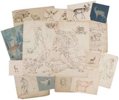 Lot 58 - Nicolai (Johann Volkmar, 1678-1767). A collection of drawings and sketches