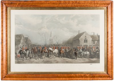 Lot 556 - Davey (William Turner). The Pytchley Hunt, The Crick Meet, 1852, but a later impression