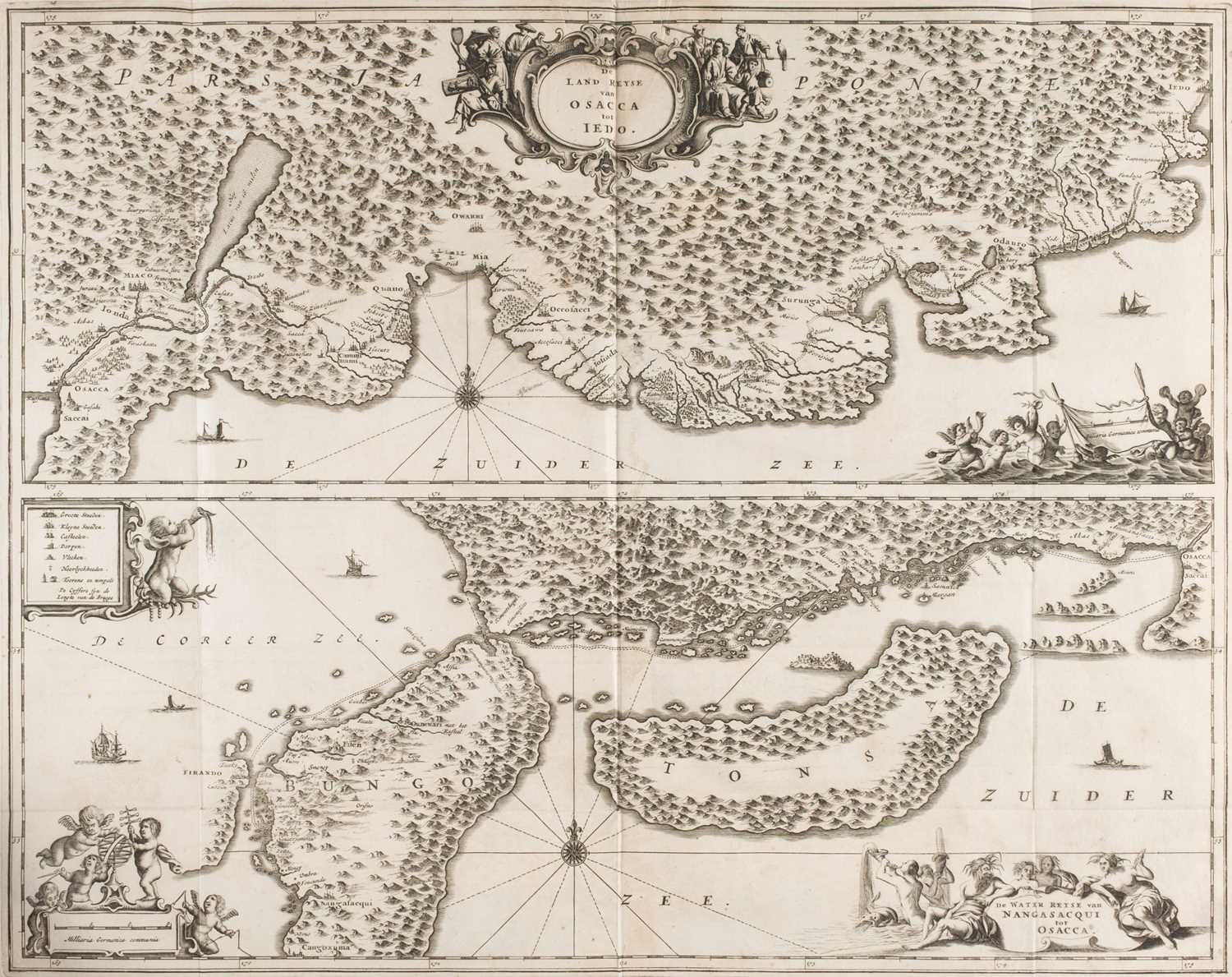 Lot 26 - Montanus (Arnoldus). Atlas Japannensis, 1st English edition, 1670