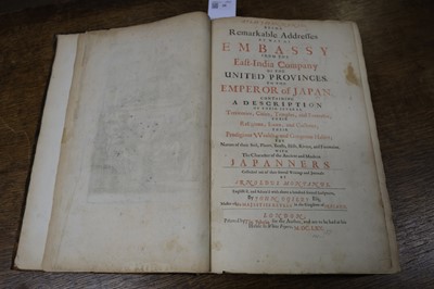 Lot 26 - Montanus (Arnoldus). Atlas Japannensis, 1st English edition, 1670