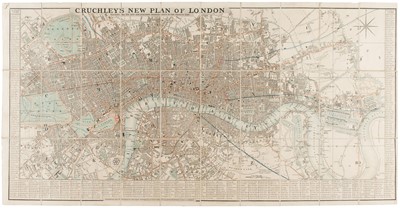 Lot 476 - London. Cruchley (George Frederick), Cruchley's New Plan of London..., 1841