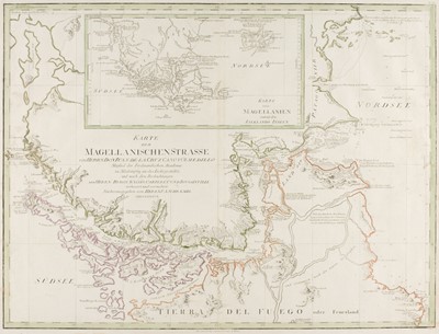 Lot 480 - Magellan Straits. Schraembl (Franz Anton), Karte der Magellanischen Strasse..., 1787
