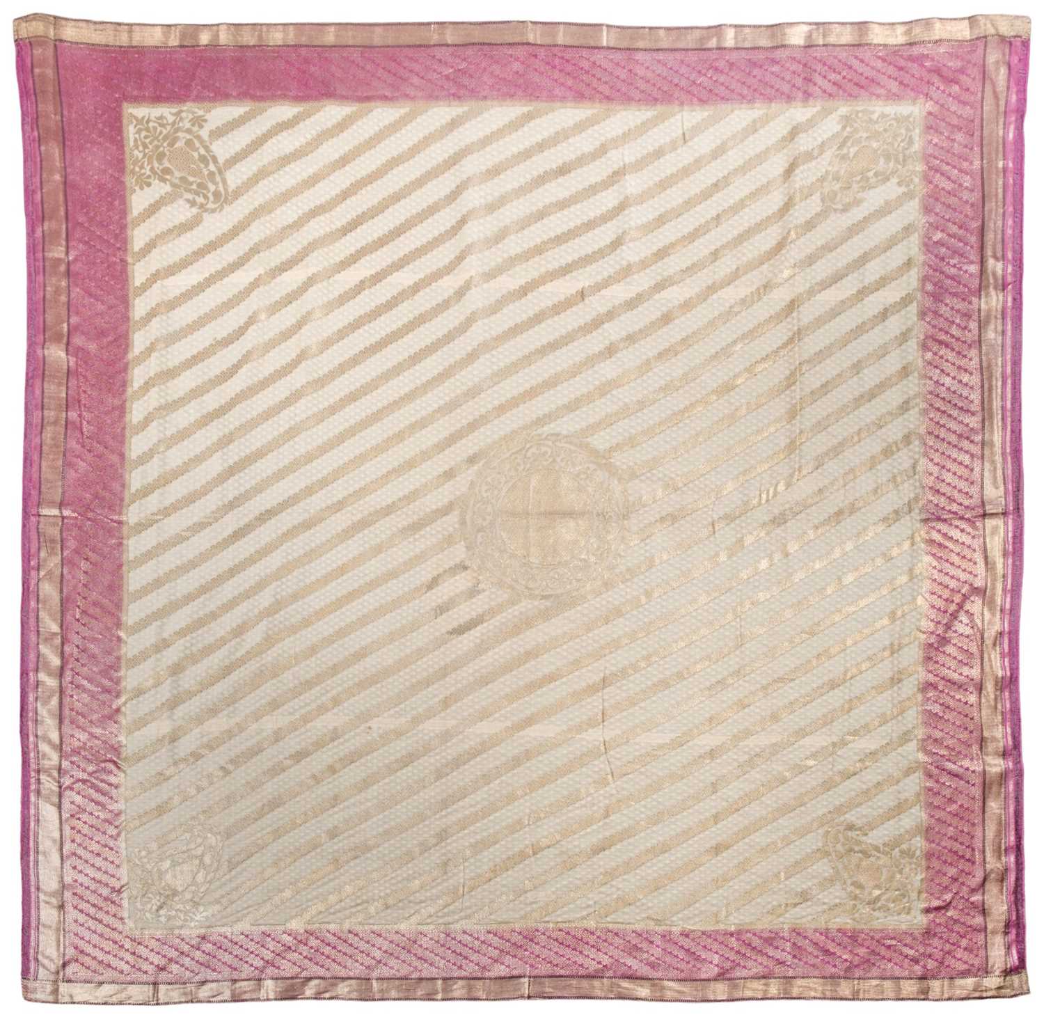 Lot 296 - Shawl. A Lucknow type shawl, India, circa 1900