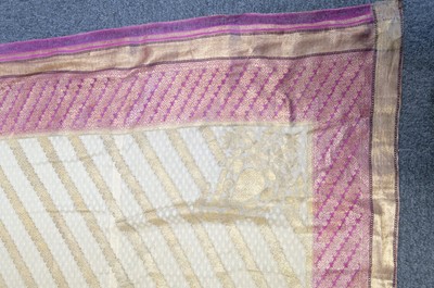 Lot 296 - Shawl. A Lucknow type shawl, India, circa 1900