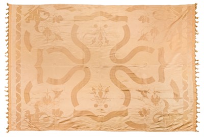 Lot 261 - Art Deco. A large silk panel or coverlet, 1930s