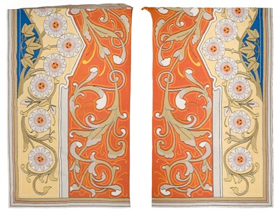 Lot 263 - Art Nouveau. Needlepoint panel, French, circa 1900