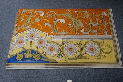 Lot 263 - Art Nouveau. Needlepoint panel, French, circa 1900