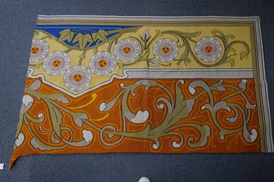Lot 263 - Art Nouveau. Needlepoint panel, French, circa 1900