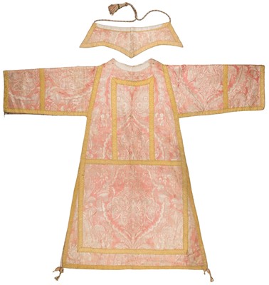 Lot 274 - Ecclesiatical. Dalmatic and colletin belonging to Sir Francis Stronge (1856-1924), Mexico, 18th c.