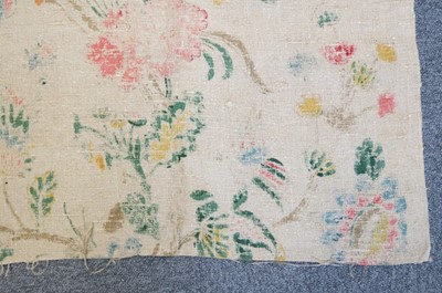 Lot 287 - Fabric. A large unused length of 'Tree of Life' blocked linen, circa 1920s/30s