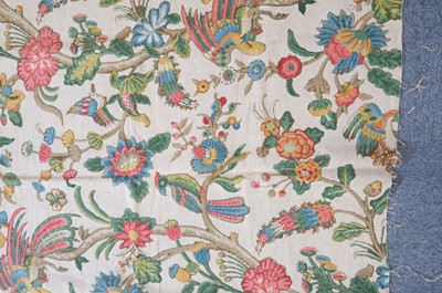 Lot 287 - Fabric. A large unused length of 'Tree of Life' blocked linen, circa 1920s/30s