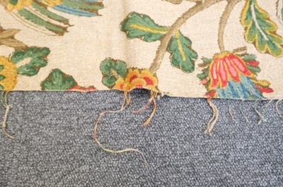 Lot 287 - Fabric. A large unused length of 'Tree of Life' blocked linen, circa 1920s/30s