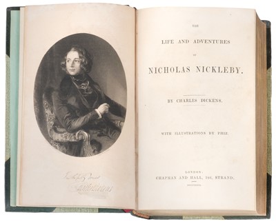 Lot 111 - Dickens (Charles). The Life and Adventures of Nicholas Nickleby, 1st edition, 1839