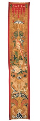 Lot 291 - Needlework. A large Victorian panel of Berlin work