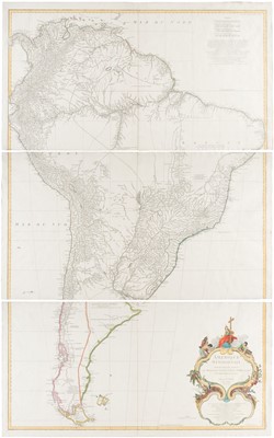 Lot 210 - South America. D'Anville (Jean Baptiste Bourguignon), Amérique Méridionale..., 1748