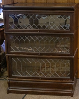 Lot 337 - Bookcases. A fine mahogany Globe Wernicke style bookcases circa 1920