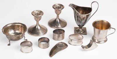 Lot 491 - Mixed silver. A Victorian silver bon bon dish, Birmingham, 1900