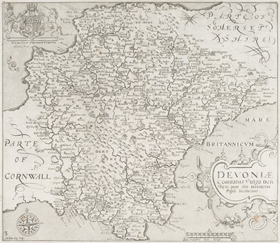 Lot 441 - Devon. A collection of four 17th-century county maps