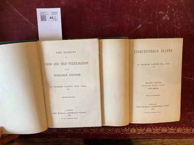 Lot 44 - Darwin (Charles). The Effects of Cross and Self Fertilisation..., Second Edition, 1878