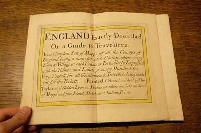 Lot 38 - Taylor (Thomas). England Exactly Described or a Guide to Travellers..., [1715]