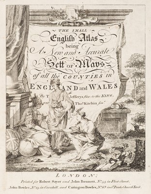 Lot 23 - Jefferys (Thomas & Kitchin Thomas), The Small English Atlas..., 1775