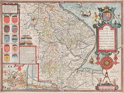 Lot 473 - Lincolnshire. Speed (John), The Countie and Citie of Lyncolne Described..., 1st edition [1611]