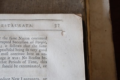 Lot 32 - Rowlands (Henry). Mona Antiqua Restaurata. An Archaeological Discourse.., 1723