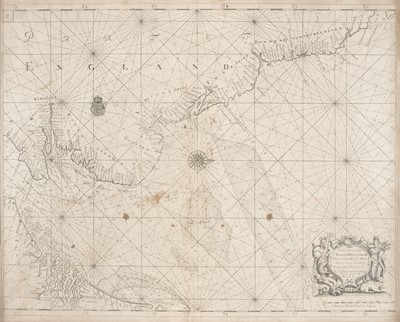 Lot 439 - Collins (Captain Greenville). Chart of the East Coast of England [1693 or later]