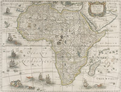 Lot 416 - Africa. Hondius (Henricus), Africae Nova Tabula, Amsterdam, 1631