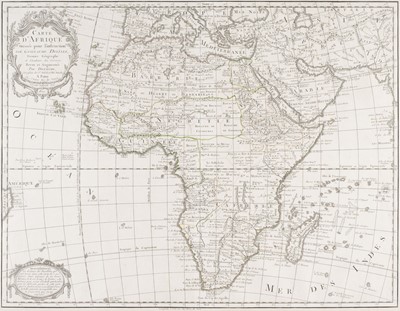Lot 414 - Africa. De L'Isle (Guillaume), Carte D'Afrique..., Paris, 1800
