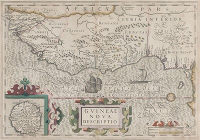 Lot 518 - West Africa & Guinea. Mercator (Gerard & Hondius Jodocus), Guineae nova Descriptio, [1606-36]