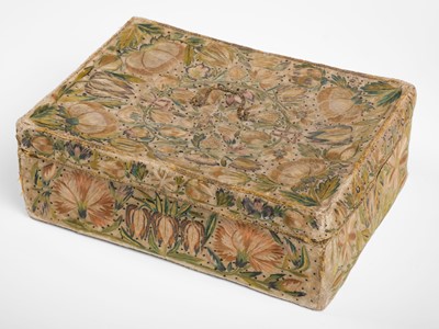 Lot 278 - Embroidered Box. A 17th century needlework box, English