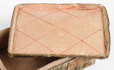 Lot 278 - Embroidered Box. A 17th century needlework box, English