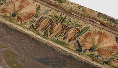 Lot 278 - Embroidered Box. A 17th century needlework box, English
