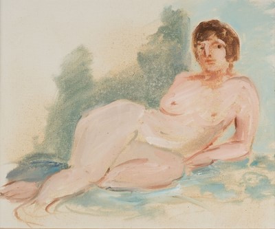 Lot 198 - Steyn (Stella, 1907-1987). Reclining Female Nude, oil on canvas