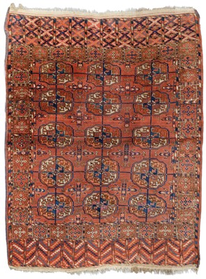 Lot 266 - Carpets. Four Oriental woollen prayer rugs, including Teke Bochara