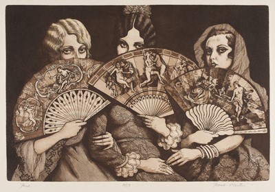 Lot 247 - Martin (Frank Vernon, 1921-2005). Fans, etching, limited edition 4/50