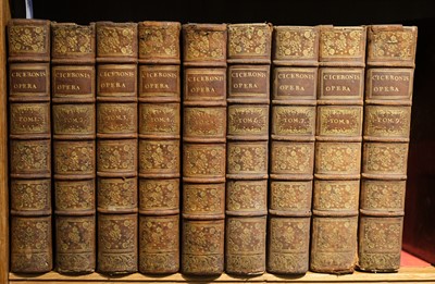 Lot 83 - Cicero (Marcus Tullius). Opera. Cum delectu commentariorum, 9 volumes, Paris, 1740-42