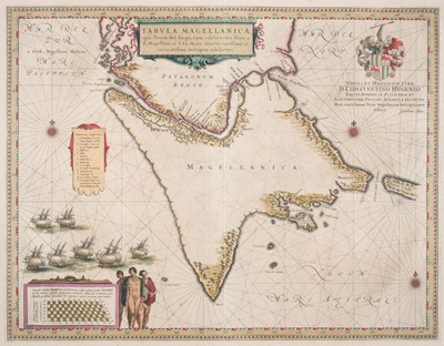 Lot 478 - Magellan Straits. Bleau (W. J.), Tabula Magellanica quâ Tierrae del Fuego..., Amsterdam: circa 1640