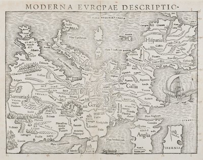 Lot 451 - Europe. Munster (Sebastian), Moderna Europae Descriptio, circa 1560