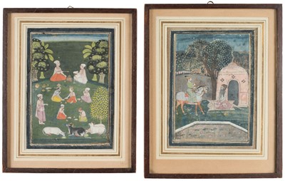 Lot 67 - Rajput School. Two School of Rajputana miniature paintings, late 17th/early 18th century