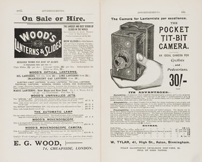 Lot 306 - Hodges (John A.). The Lantern-Slide Manual, 1892 + 11 related