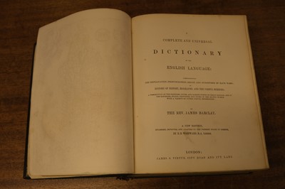 Lot 37 - Barclay (Rev. James). A Complete and Universal Dictionary of the English Language..., 1855