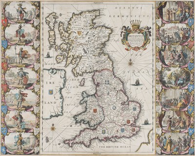 Lot 124 - British Isles. Jansson (Jan), Britannia prout divisa temporibus Anglo-Saxonum, circa 1646