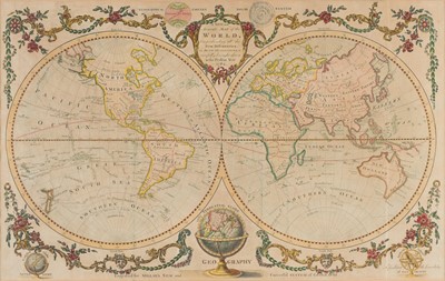 Lot 198 - World. Kitchin (Thomas), A New and Accurate Map of the World..., 1782