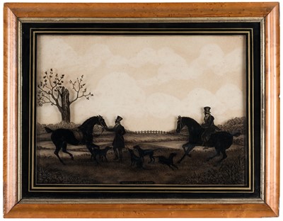 Lot 76 - Silhouette Pictures. The Meet; The Run; The Kill, circa 1820s